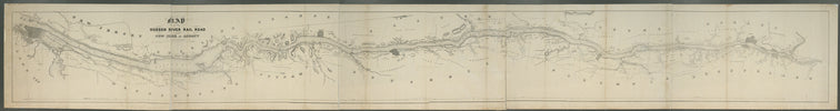Map of the Hudson River Rail Road from New York to Albany