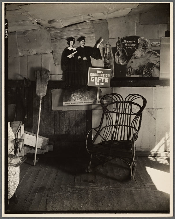 Scott's Run mining camps near Morgantown, West Virginia. Domestic interior. Shack at Osage