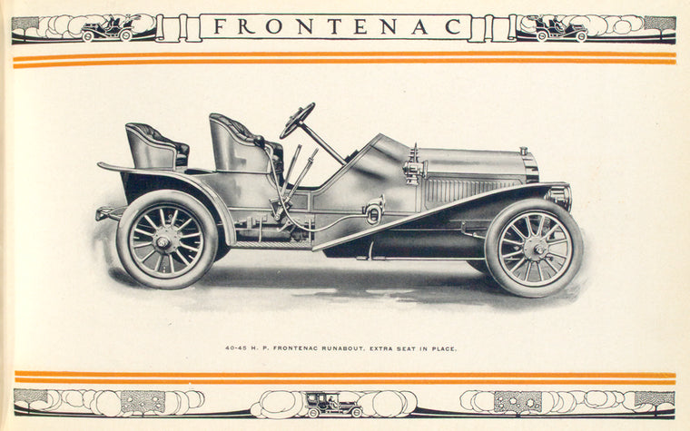40-45 h.p. Frontenac Runabout, extra seat folded.