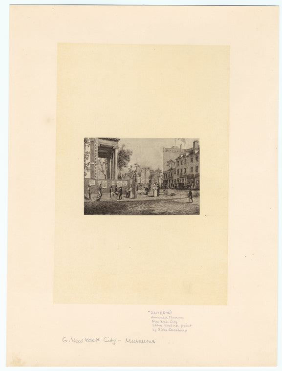 American Museum, New York City, after earlier print
