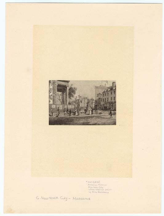 American Museum, New York City, after earlier print