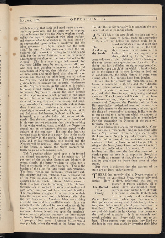 Opportunity: journal of Negro life