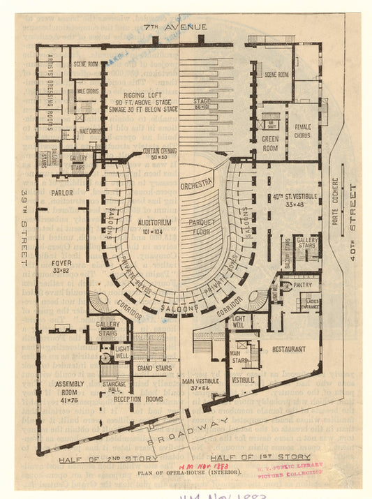 Plan of opera-house (interior)