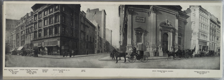 No. 392-No. 394 -  Singer Sewing Machines - Landay Bros., talking machines - Brick Presbyterian church - No. 414 Franklin Simon & Co
