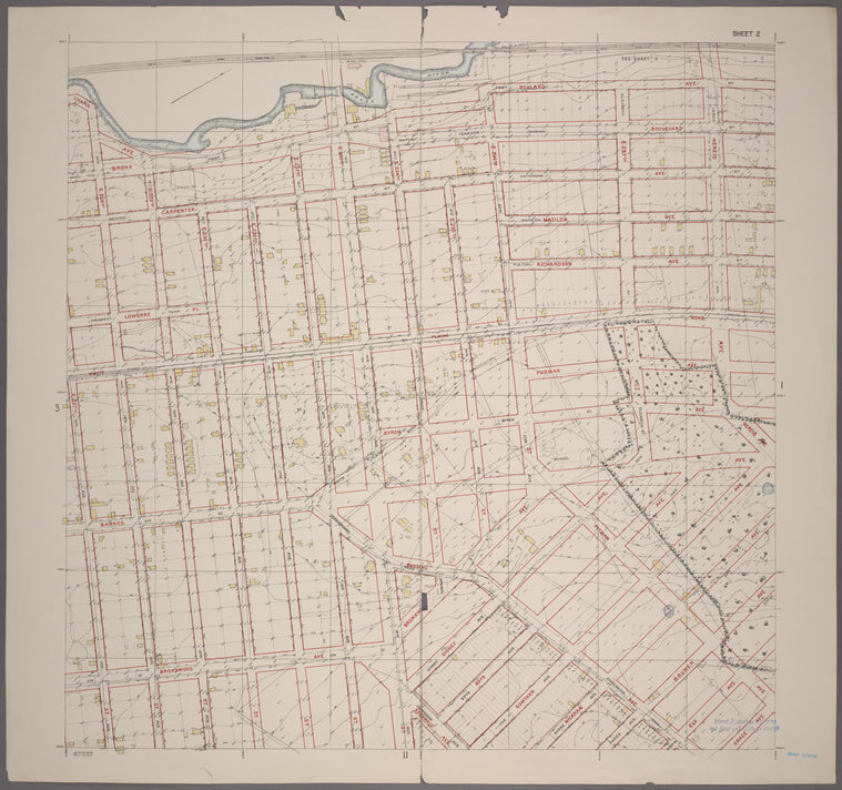 Sheet 2: Grid #8000E - 12000E, #11000N - 19000N. [Includes Wakefield, Nereid Avenue to E. 227th Street, Bronx River to Bronxwood Avenue.]