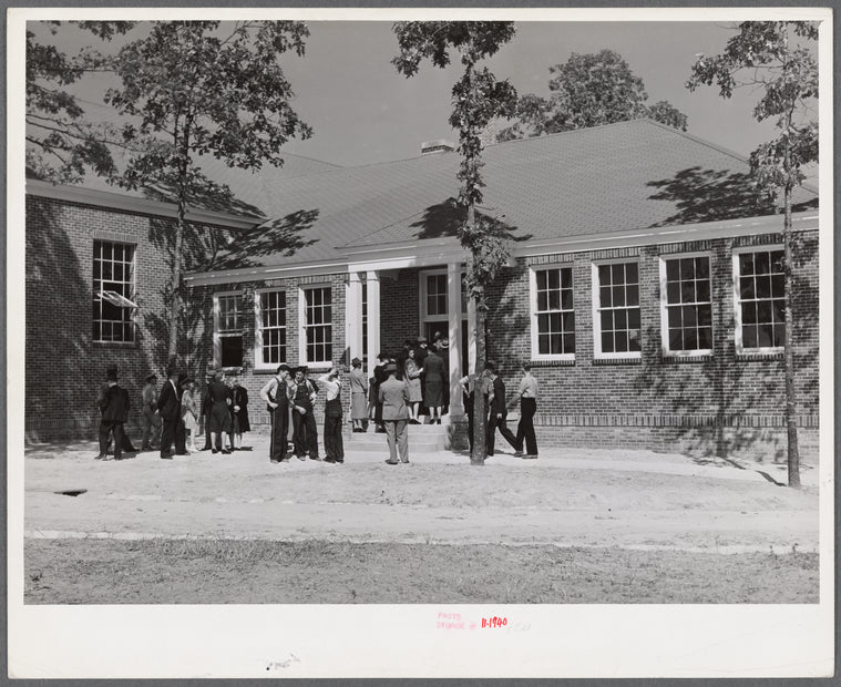 New vocational and agricultural, physical education building dedicated by Governor Hoey at Anderson consolidated school. Caswell County, North Carolina.