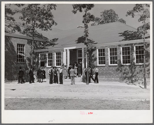 New vocational and agricultural, physical education building dedicated by Governor Hoey at Anderson consolidated school. Caswell County, North Carolina.