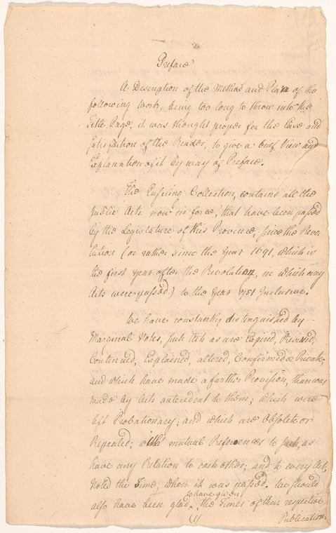 Preface to the Laws