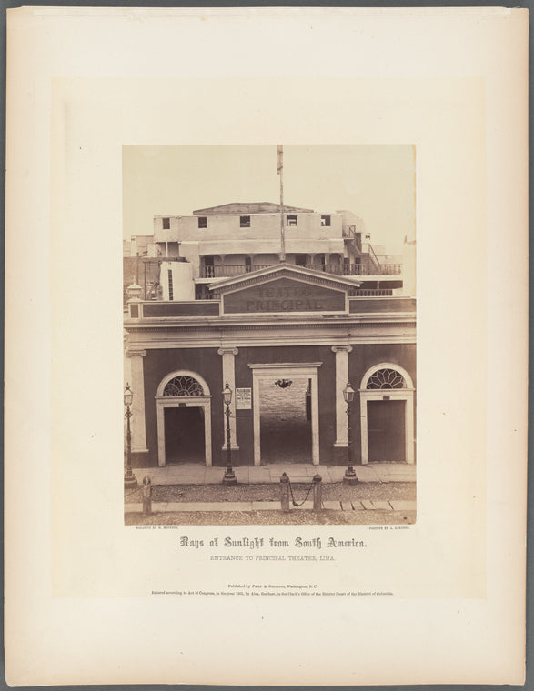 Entrance to Principal Theater, Lima