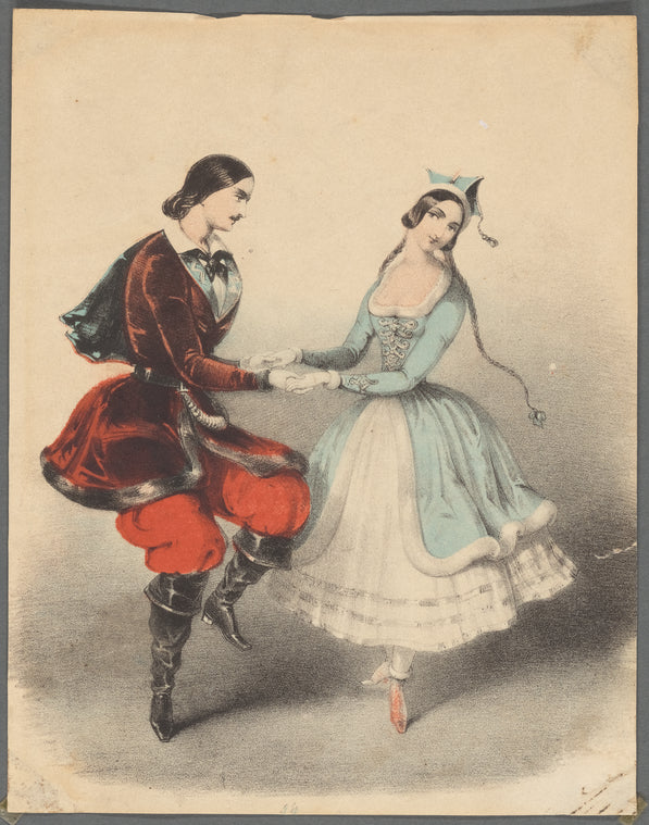 Jules Perrot and Carlotta Grisi dancing the polka
