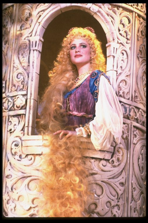 Pamela Winslow as Rapunzel in a scene from the Broadway production of the musical "Into The Woods." (New York)