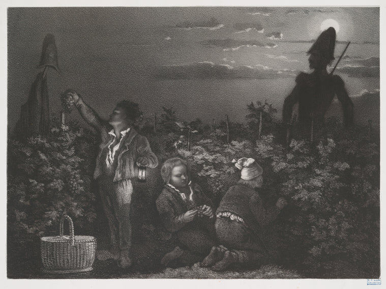 [L'épouvantail, d'après Gustave Dore.]