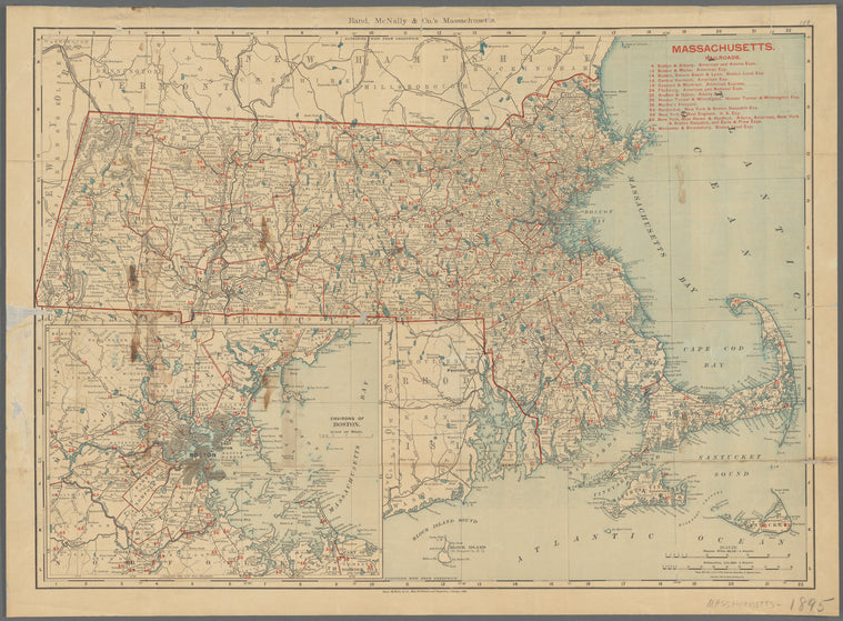 Rand, McNally & Co.'s Massachusetts