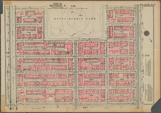 Bounded by W. 122nd Street, Mount Morris Park, E. 122nd Street, Park Avenue, E. 116th Street, W. 116th Street and Lenox Avenue