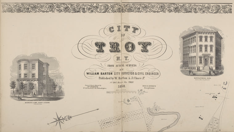 Residence of Hon. Jason C. Osgood. ;City of Troy [cont.]; Manufactorers Bank.
