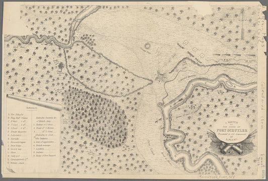 A sketch of the siege of Fort Schuyler [Stanwix] presented to Col. Gansevoort by L. Flury