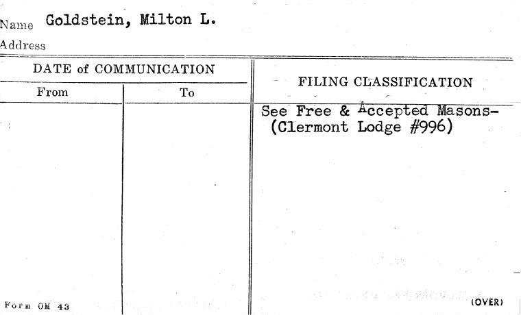 Goldstein, Milton L.
