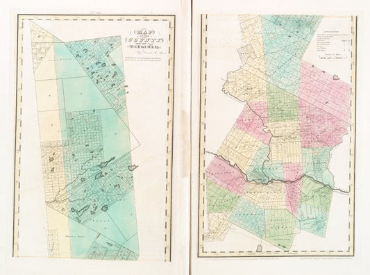 Map of the county of Herkimer