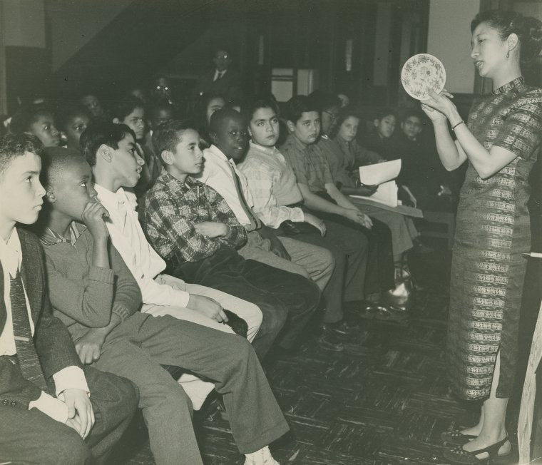 Teen-ages and the Culture and Customs of China." Discussion leader: Mrs. Edna Law, Assistant Librarian, Washington Heights Branch Library
