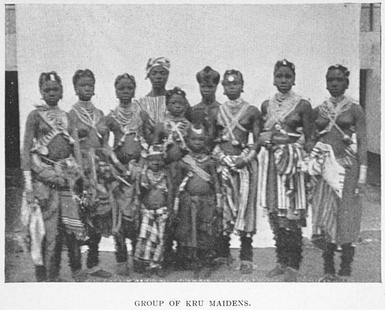 Group of Kru maidens.