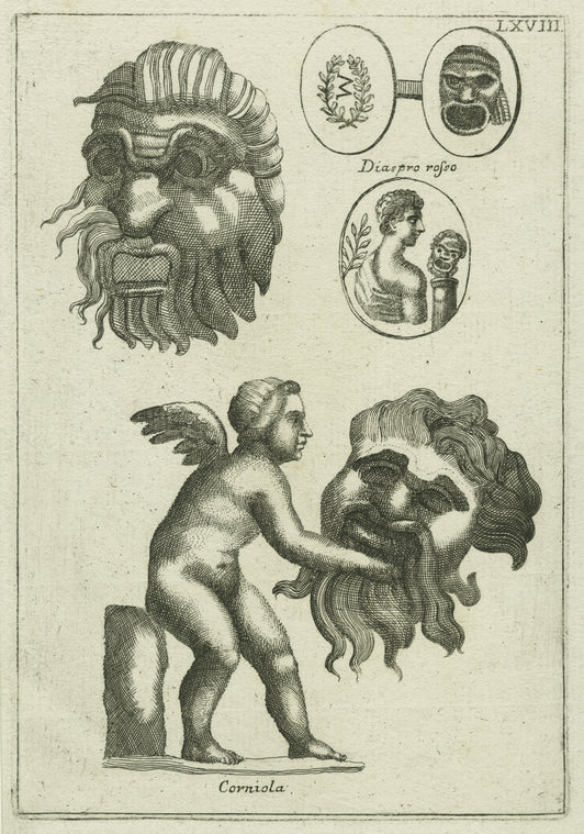 Ancient Roman comic masks