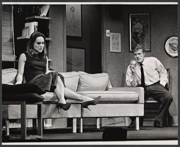 Pat Stanley and Robert Redford in the stage production Sunday in New York