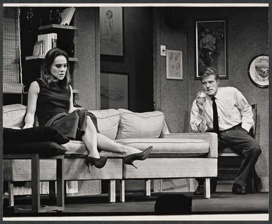 Pat Stanley and Robert Redford in the stage production Sunday in New York