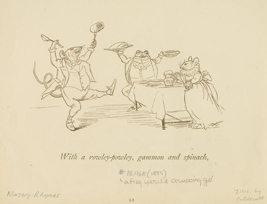 With a rowley-powley, gammon and spinach.