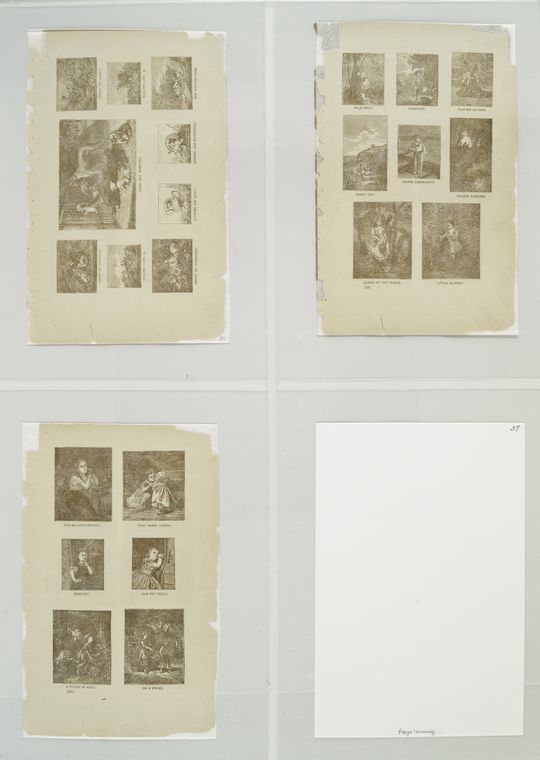 Pages from L. Prang and Co.'s Illustrated catalogue of art-publications, depicting animals and children.