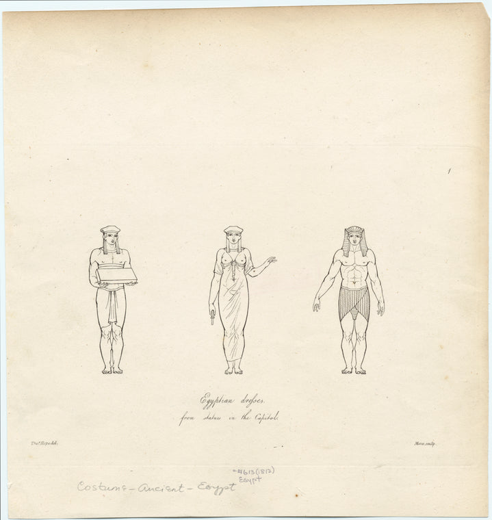 Egyptian dresses from statues in the capitol