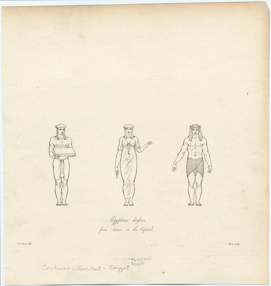 Egyptian dresses from statues in the capitol