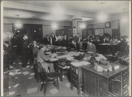 New York Times newsroom following Titanic Disaster