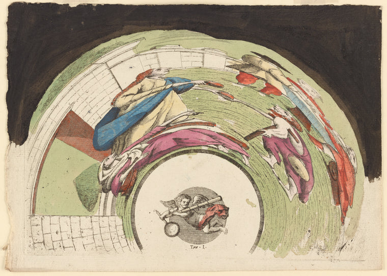 Untitled [Anamorphic print]