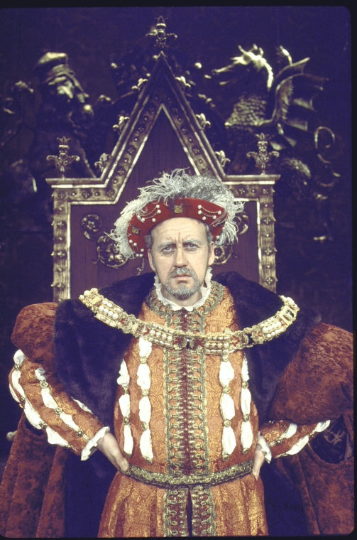 Actor Nicol Williamson as King Henry VIII in a publicity shot for the Broadway musical "Rex." (New York)