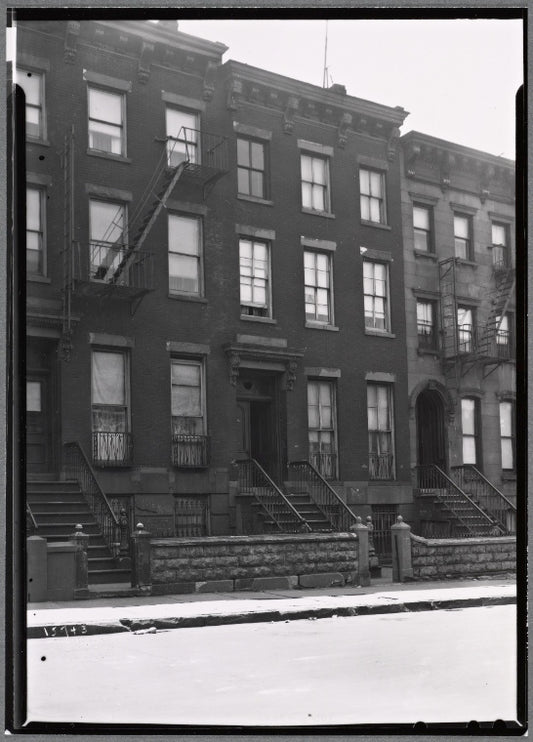 Brick row houses