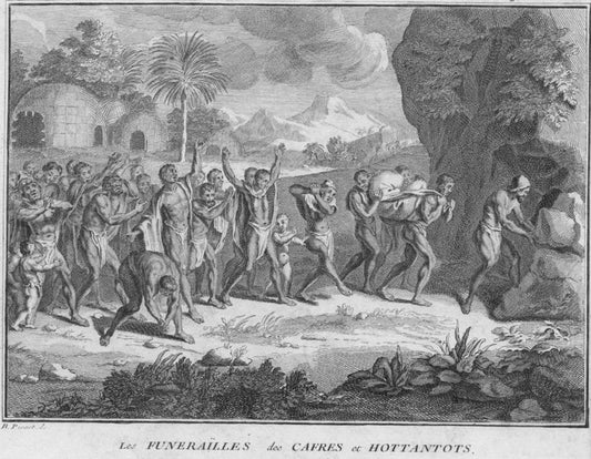 Les funeraïlles des Cafres et Hottantots.