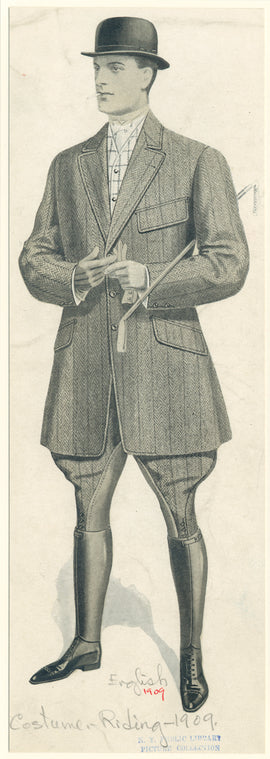 Man in riding attire, England