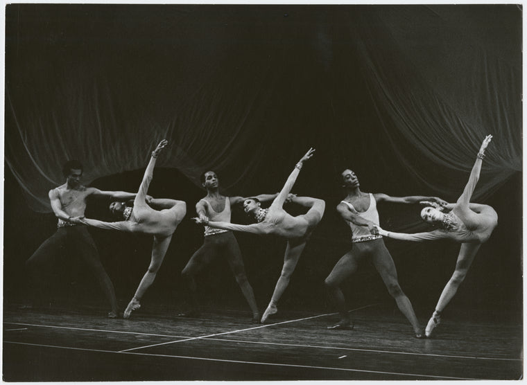 Six dancers in Arthur Mitchell's Rhythmetron