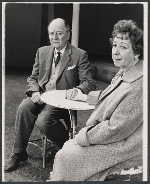 John Gielgud and Mona Washbourne in the stage production Home