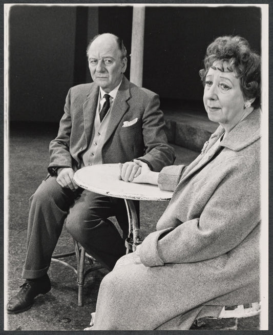 John Gielgud and Mona Washbourne in the stage production Home