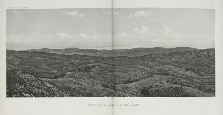 Vue prise audessus de Mar Saba