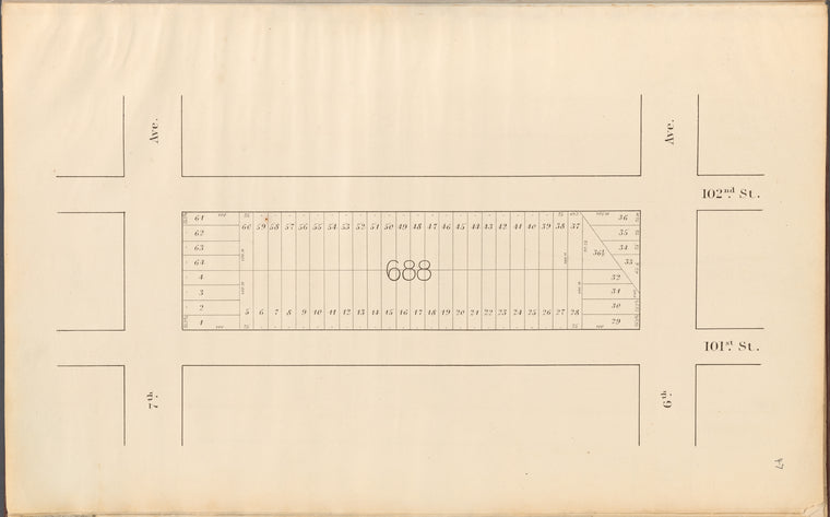 Central Park Planning Map: Bounded by 102nd Street, 6th Avenue, 101st Street and 7th Avenue