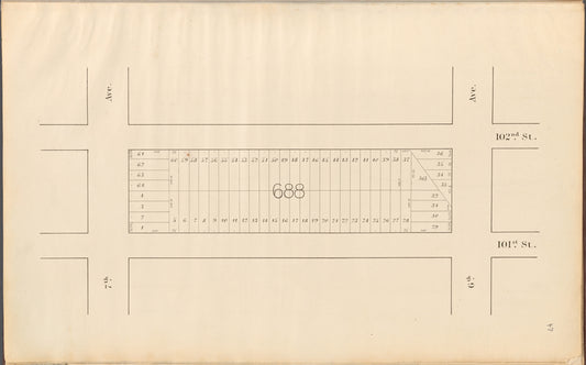 Central Park Planning Map: Bounded by 102nd Street, 6th Avenue, 101st Street and 7th Avenue