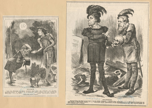 Endymion ; diz-interred [a sheet with two caricaures].