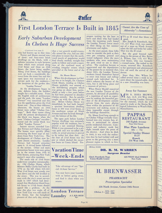 London Terrace tatler