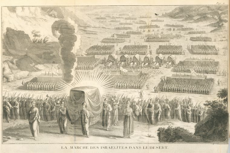 La marche des Israelites dans le desert