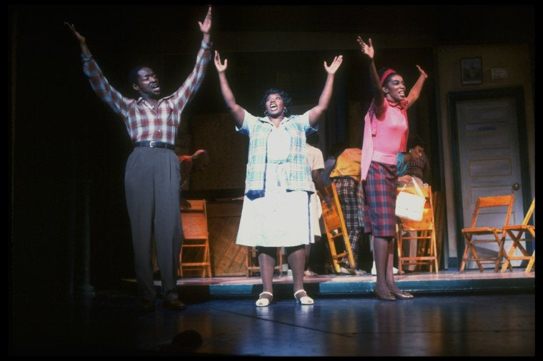 Actors (L-R) Chuck Cooper, Jean Cheek & Helena-Joyce Wright in a scene fr. the Broadway musical "Amen Corner." (New York)