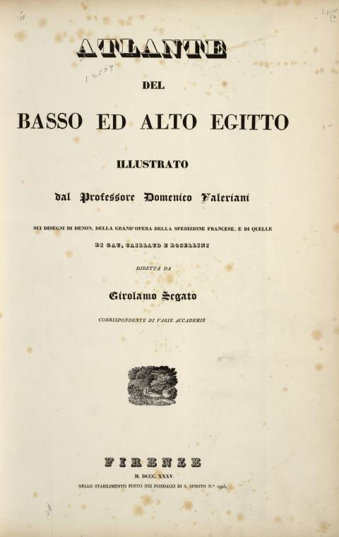 Atlante del basso ed alto Egitto