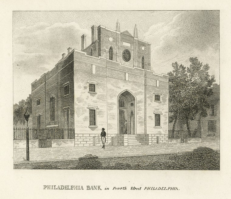 Philadelphia Bank in Fourth Street Philadelphia.