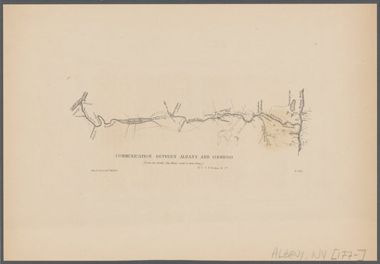 Communication between Albany and Oswego: (from the Dewitt Mss. map's, used in Amer. Army)